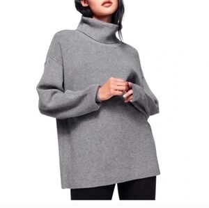 Free People Sweater Sz Large Grey Oversized